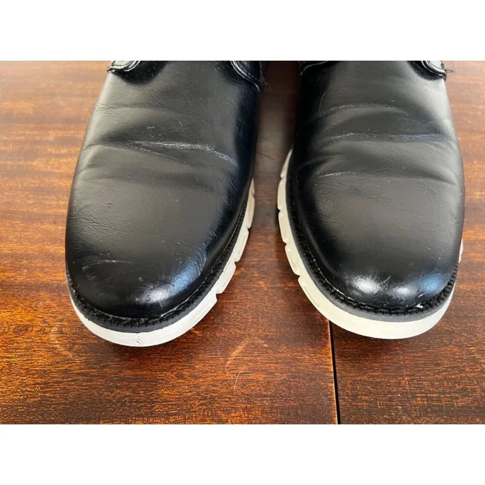 Nine West Hardey Men’s Chukka Boot Sz 9.5 Black Boots Colorblock Eur 42-43 - Picture 5 of 9